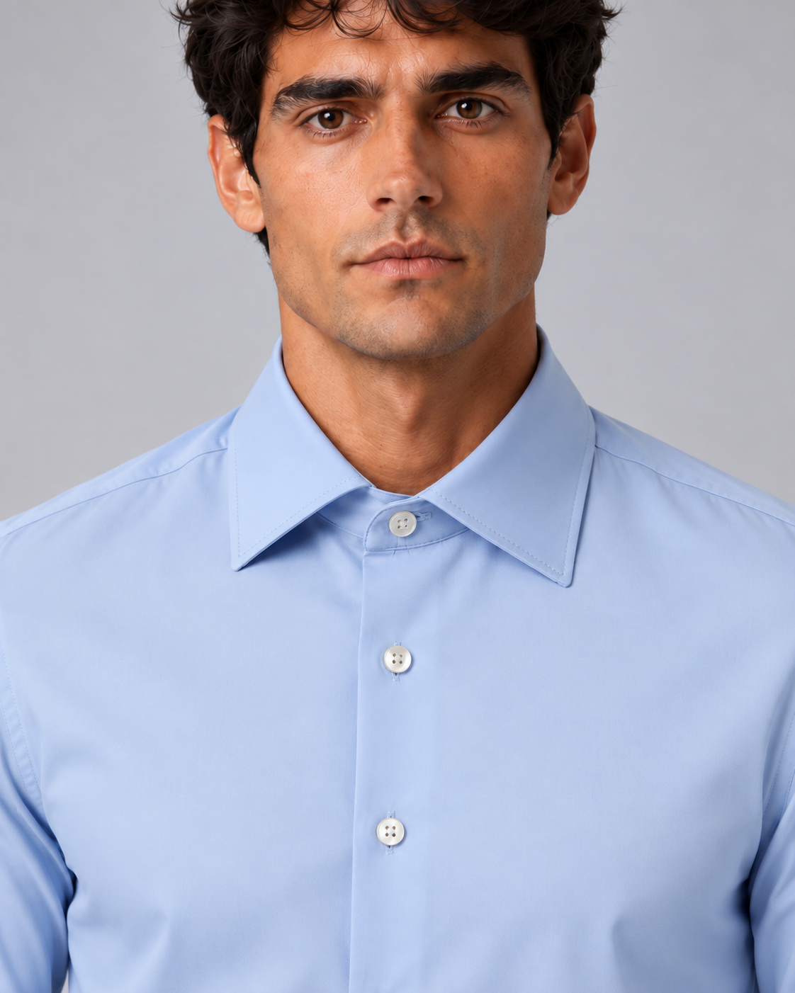 Camicia azzurro non stiro