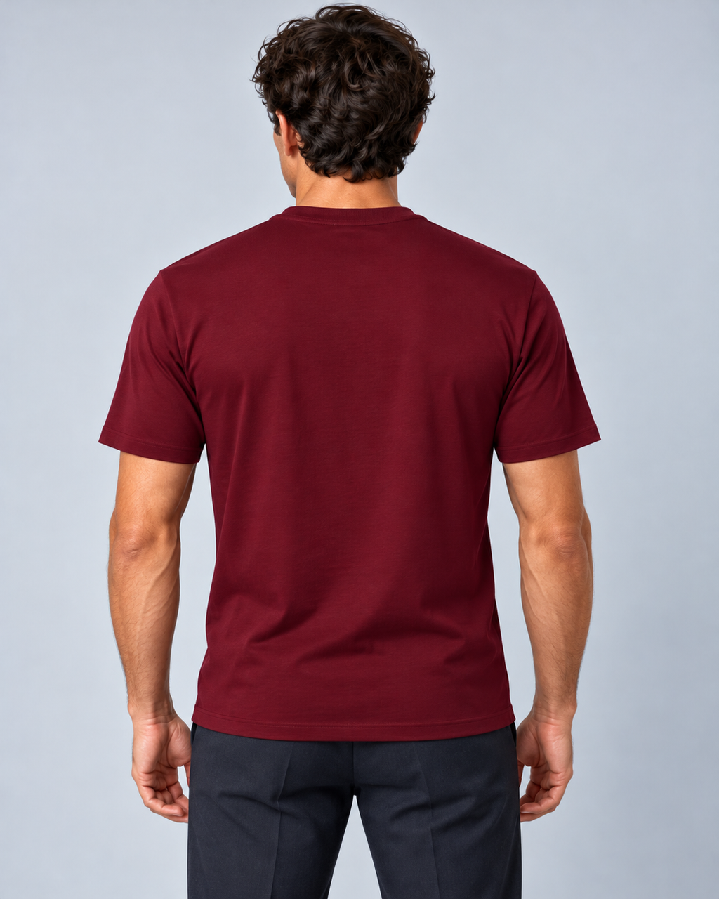 T-shirt  in Filo di Scozia bordeaux