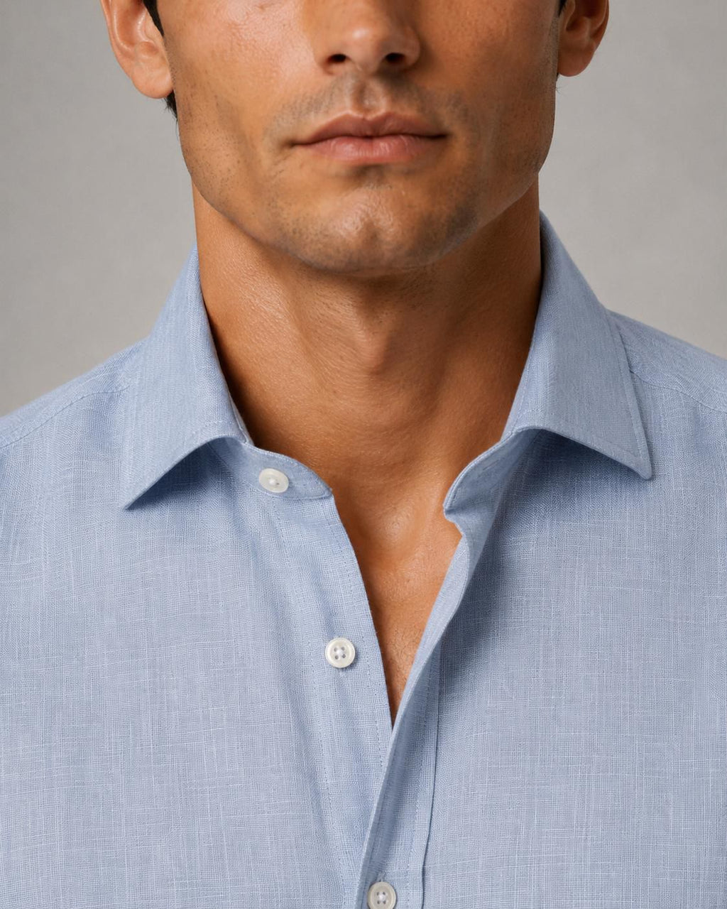 Camicia Lino azzurra