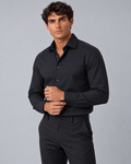Camicia nera non stiro regular