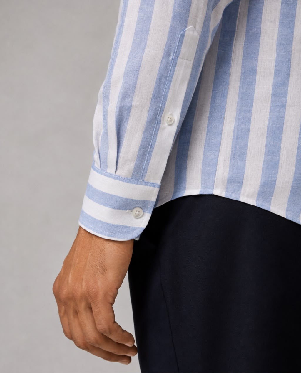 Camicia Lino azzurra 69/01
