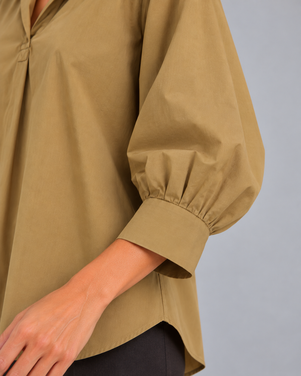 Blusa tabacco cotone