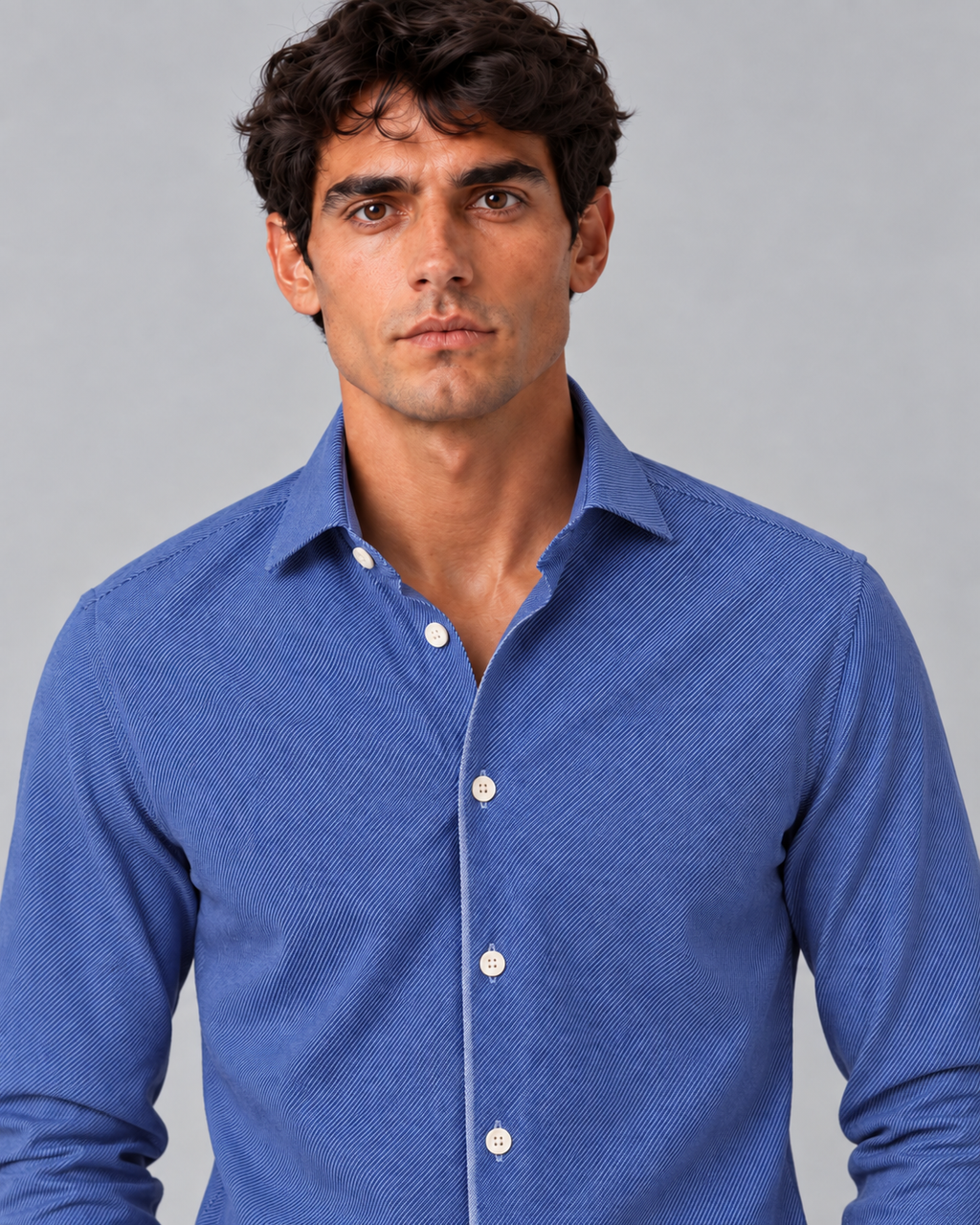 Camicia righe sottili non stiro slim
