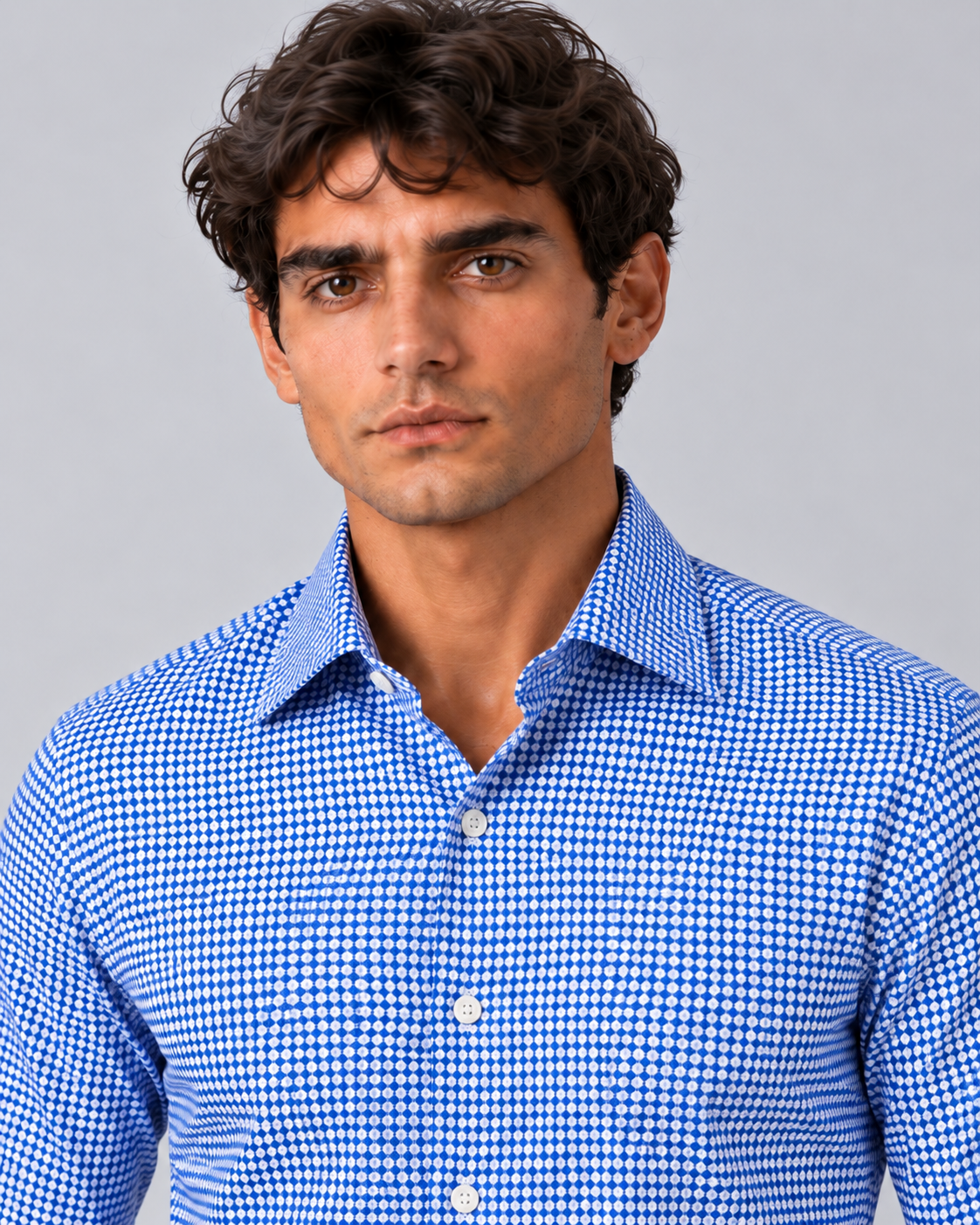 Camicia Michel point azzurro