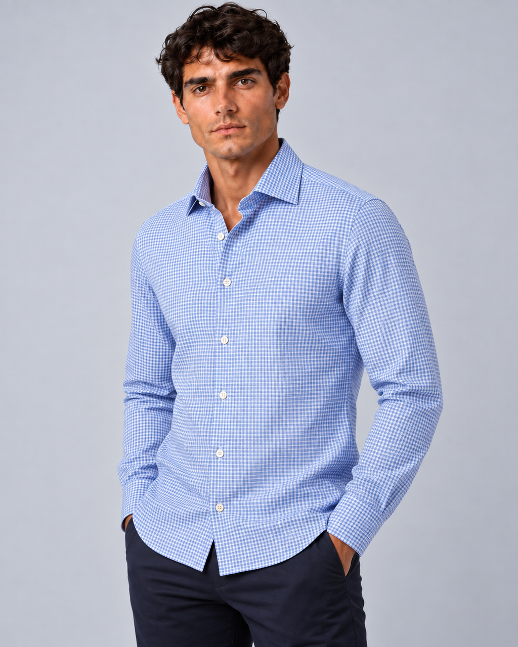 Camicia Oxford check 01