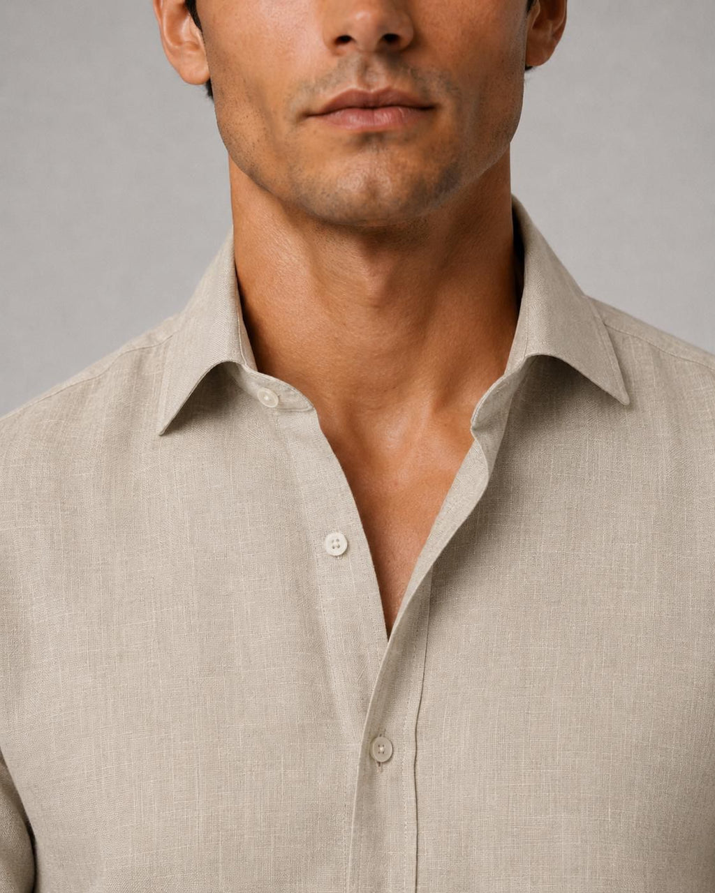 Camicia Lino sabbia