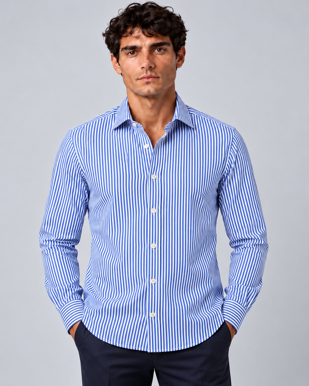 Camicia Michel bachet azzurro