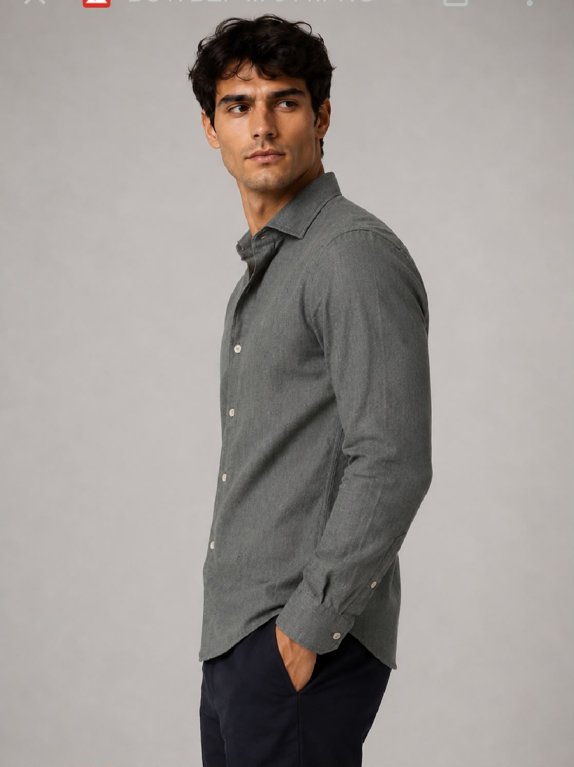 Camicia Lino militare
