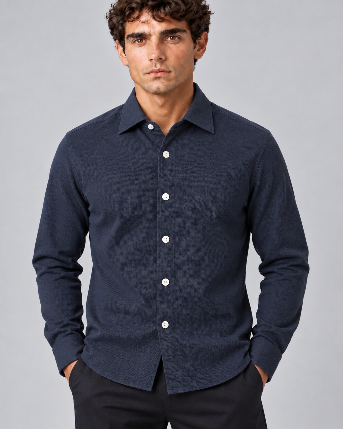 Camicia  blu navy
