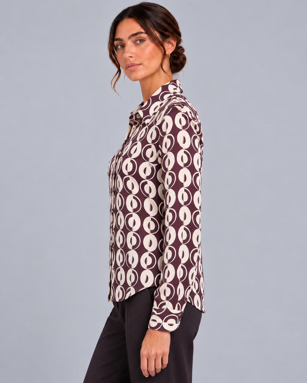 Camicia non stiro choccolate