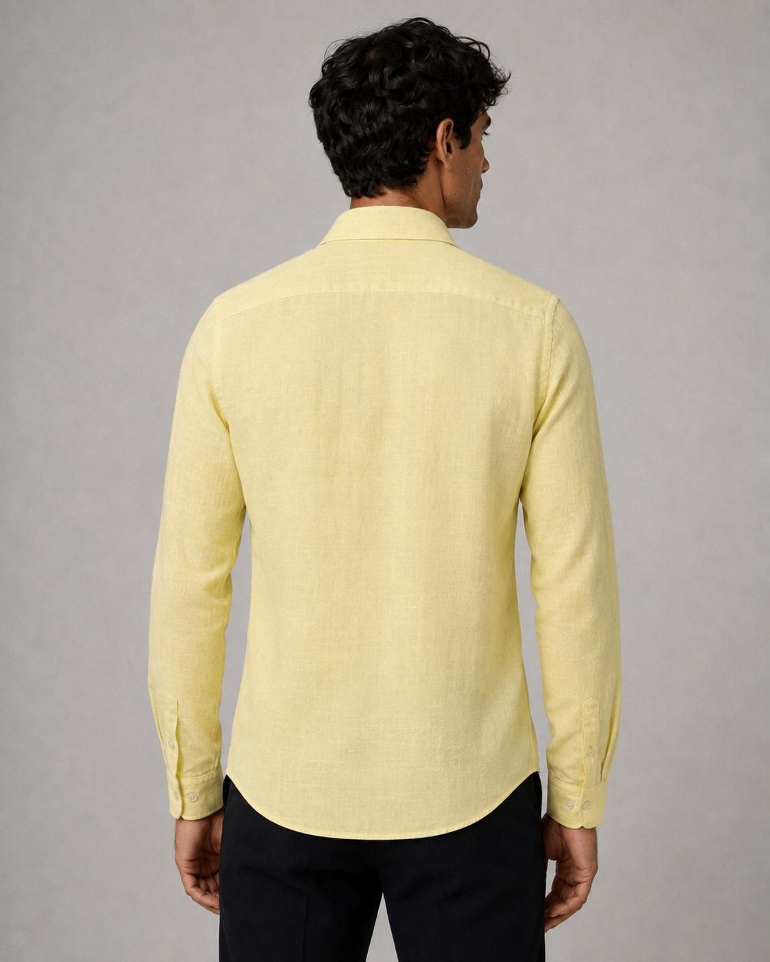 Camicia Lino giallo