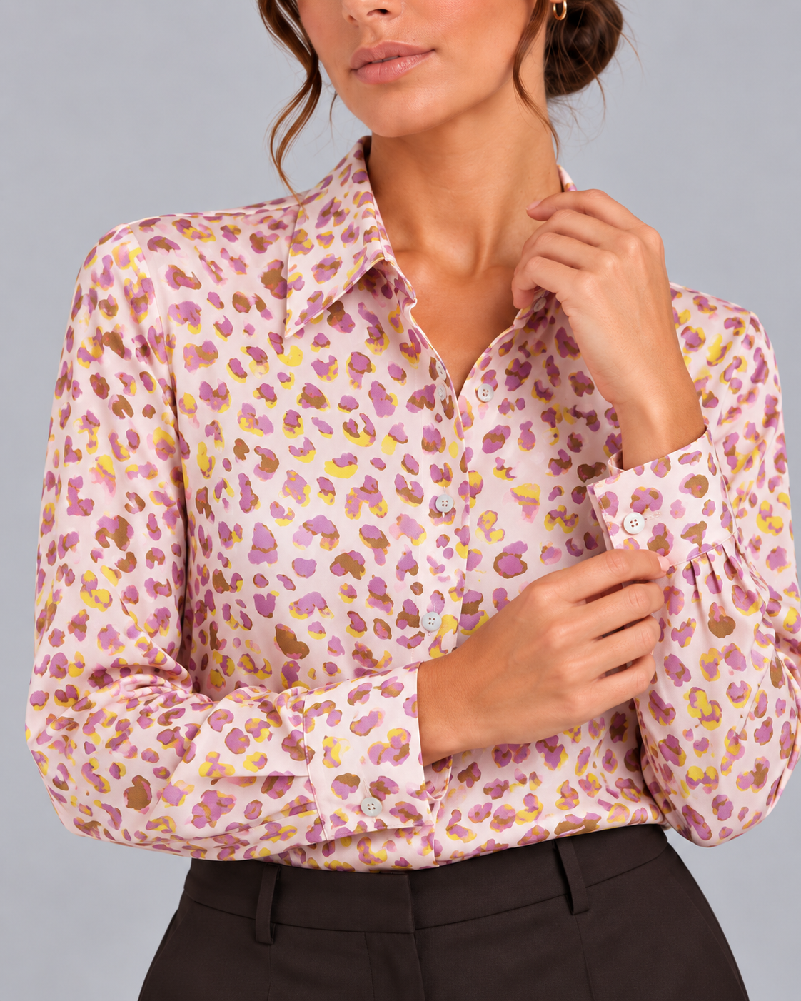 Camicia in seta Pink