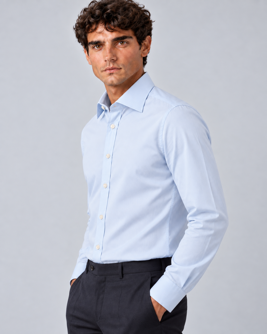 Camicia Mike 38 azzurro