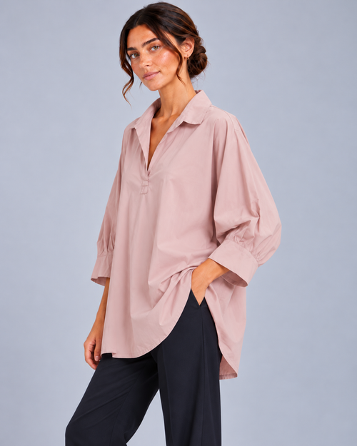 Blusa rosa antico