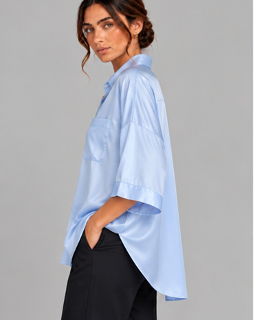Camicia seta marea cielo