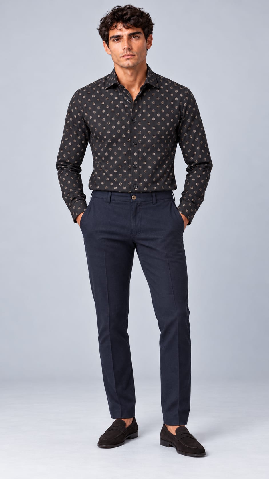Pantalone blu uomo