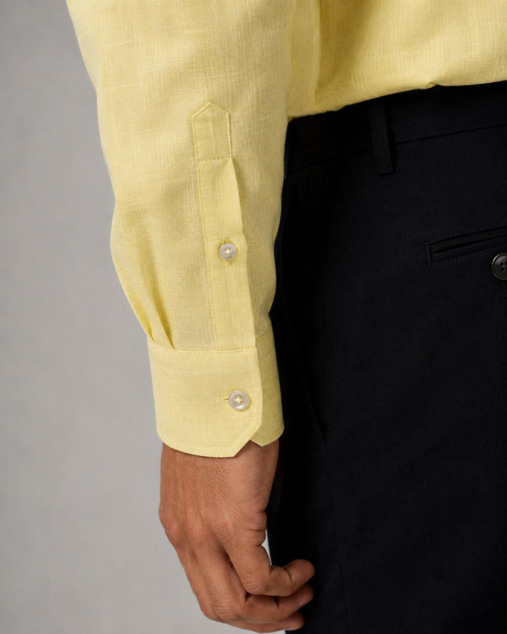 Camicia Lino giallo